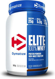 Dymatize Elite Whey Protein Konzentrat Pulver Schokolade glutenfrei vegetarisch – Bild 1 von 3