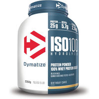 Produktbild von Dymatize ISO 100 Whey Protein Hydrolysat Pulver Birthday Cake zuckerfrei 1000 g