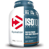 Produktbild von Dymatize ISO 100 Whey Protein Hydrolysat Pulver Fudge Brownie zuckerfrei