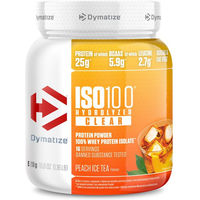 Produktbild von Dymatize ISO 100 Whey Protein Hydrolysat Pulver Peach Ice Tea zuckerfrei 1000 g