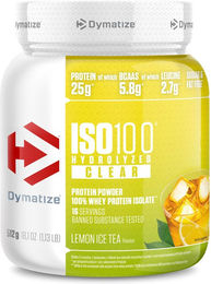 Dymatize ISO 100 Whey Protein Pulver Hydrolysat Lemon Ice Tea Zitrone zuckerfrei 1000 g – Bild 1 von 3