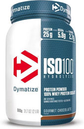 Dymatize Whey Iso 100 Hydrolysat Protein Pulver laktosefrei 900 g – Bild 1 von 2
