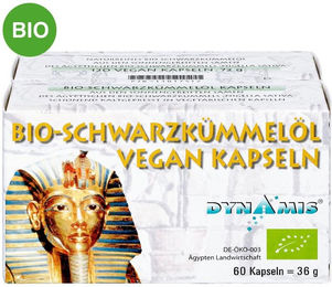 Dynamis Ägyptisches Schwarzkümmelöl Bio vegan Kapseln 120 Stück – Bild 1 von 1