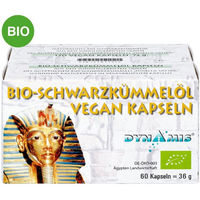 Produktbild von Dynamis Ägyptisches Schwarzkümmelöl Bio vegan Kapseln 120 Stück