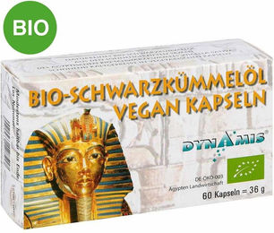 Dynamis Ägyptisches Schwarzkümmelöl Bio vegan Kapseln 60 Stück – Bild 1 von 2