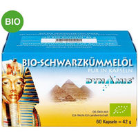 Produktbild von Dynamis Ägyptisches Schwarzkümmelöl Bio vegetarische Kapseln 120 Stück