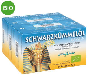 Dynamis Gesundheitsprodukte Schwarzkümmelöl Bio Kapseln 180 Stück – Bild 1 von 2