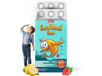 EasyFishoil Grow Omega 3 Kinder Jelly Gummis mit DHA und EPA halal 30 Stück – Bild 1 von 2