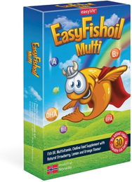 EasyFishoil Multi - Omega 3 mit Multivitaminen Gummis halal für Kinder und Erwachsene – Bild 1 von 2