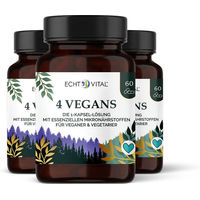Produktbild von Echt Vital 4 Vegans Kapseln vegan ohne Zusatzstoffe 180 Stück