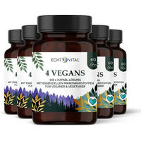 Produktbild von Echt Vital 4 Vegans Kapseln vegan ohne Zusatzstoffe 360 Stück