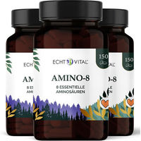 Produktbild von Echt Vital Amino-8 Presslinge mit 8 essenziellen Aminosäuren vegan und ohne Zusatzstoffe