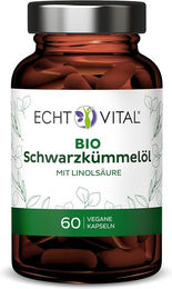 Echt Vital Bio Schwarzkümmelöl Kapseln vegan und ohne Zusatzstoffe – Bild 1 von 2