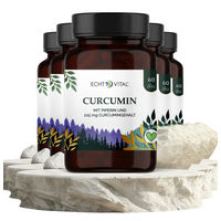 Produktbild von ECHT VITAL Curcumin mit Piperin Extrakt Bio Vegan Kapseln