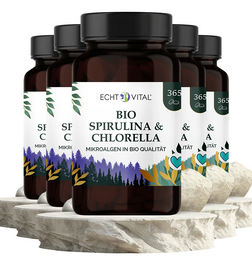 ECHT VITAL GmbH Bio Spirulina und Chlorella 1:1 Superfood-Mischung Tabletten vegan und ohne Zusatzstoffe – Bild 1 von 1