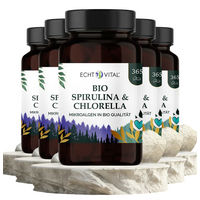 Produktbild von ECHT VITAL GmbH Bio Spirulina und Chlorella 1:1 Superfood-Mischung Tabletten vegan und ohne Zusatzstoffe