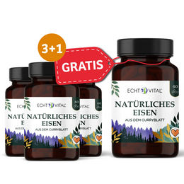 ECHT VITAL GmbH Eisen aus Curryblatt mit Acerola Kapseln vegan – Bild 1 von 1