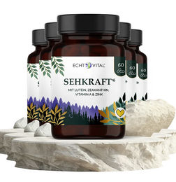 ECHT VITAL GmbH Sehkraft Kapseln mit Vitamin A und Rhodiola Rosea vegan – Bild 1 von 1