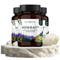 Produktbild von ECHT VITAL GmbH Sehkraft Kapseln mit Vitamin A und Rhodiola Rosea vegan