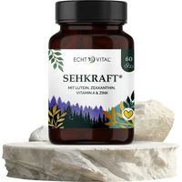 Produktbild von ECHT VITAL GmbH Sehkraft Kapseln mit Vitamin A und Rhodiola Rosea vegan