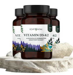 ECHT VITAL GmbH Vitamin D3 K2 Kapseln vegan – Bild 1 von 1