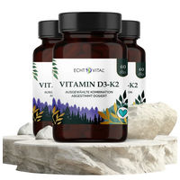Produktbild von ECHT VITAL GmbH Vitamin D3 K2 Kapseln vegan