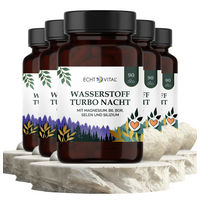 Produktbild von ECHT VITAL GmbH Wasserstoff Turbo Nacht Anti-Stress-Komplex Kapseln vegan für Erwachsene