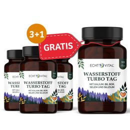 ECHT VITAL GmbH Wasserstoff Turbo Tag Kapseln mit Kieselerde und Mineralstoff-Komplex vegan für Erwachsene – Bild 1 von 1