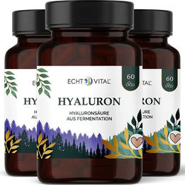 Echt Vital Hyaluron Kapseln vegan 180 Stück – Bild 1 von 4