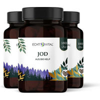 Produktbild von ECHT VITAL Jod aus Bio Kelp Braunalge 540 mg Tabletten vegan glutenfrei
