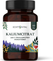 ECHT VITAL Kaliumcitrat Kapseln 60 Stück – Bild 1 von 3