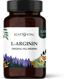 ECHT VITAL L-Arginin Kapseln vegan und vegetarisch 120 Stück – Bild 1 von 3