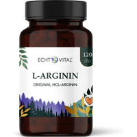Produktbild von ECHT VITAL L-Arginin Kapseln vegan und vegetarisch 120 Stück