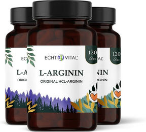ECHT VITAL L-Arginin Kapseln vegan und vegetarisch 360 Stück – Bild 1 von 3