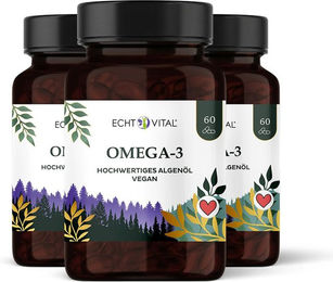 Echt Vital Omega-3 vegan Kapseln 180 Stück – Bild 1 von 3