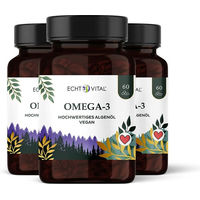 Produktbild von Echt Vital Omega-3 vegan Kapseln 180 Stück