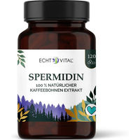 Produktbild von Echt Vital Premium Spermidin aus 100 % natürlichem Kaffebohnen-Extrakt Vegan Glutenfrei 120 Kapseln