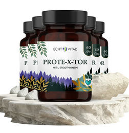 Echt Vital Prote-X-tor Kapseln mit L-Ergothionein, Resveratrol und NADH vegan – Bild 1 von 2