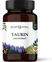 Echt Vital Taurin Kapseln vegan zuckerfrei ohne Zusatzstoffe 60 Stück – Bild 1 von 3