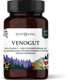 Echt Vital Venogut Kapseln mit Vitamin C und Pflanzenextrakten vegan ohne Zusatzstoffe – Bild 1 von 1