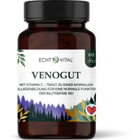 Produktbild von Echt Vital Venogut Kapseln mit Vitamin C und Pflanzenextrakten vegan ohne Zusatzstoffe