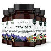 Produktbild von Echt Vital Venogut Kapseln mit Vitamin C und Pflanzenextrakten vegan ohne Zusatzstoffe