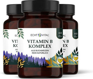 Echt Vital Vitamin B Komplex Kapseln vegan 180 Stück – Bild 1 von 3