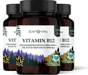 Echt Vital Vitamin B12 Tabletten vegan 540 mg – Bild 1 von 3