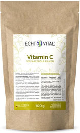 Echt Vital Vitamin C Pulver mit Acerola und Hagebutte 1000 mg – Bild 1 von 2