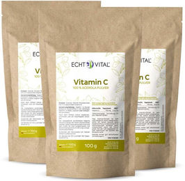 Echt Vital Vitamin C Pulver mit Acerola und Hagebutte 300 mg – Bild 1 von 2