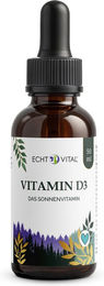 Echt Vital Vitamin D3 Tropfen vegan und vegetarisch – Bild 1 von 2