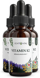 Echt Vital Vitamin K2 MK-7 Tropfen 150 ml – Bild 1 von 2