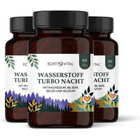 Produktbild von Echt Vital Wasserstoff Turbo Nacht Anti-Stress-Komplex Kapseln vegan und zuckerfrei