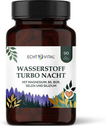 Echt Vital Wasserstoff Turbo Nacht Mineralstoff-Komplex Kapseln vegan und zuckerfrei – Bild 1 von 3